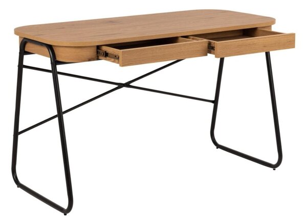 Biurko z szufladami Blueton (03752), dąb, 120x60, biurko do domu