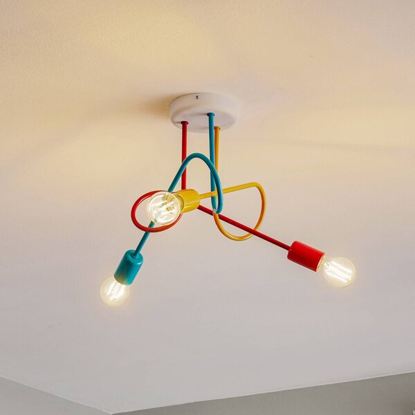 Lampa sufitowa Oxford HELAM, możliwość ściemniania, multikolor, salon / jadalnia, metal, młodzieżowy