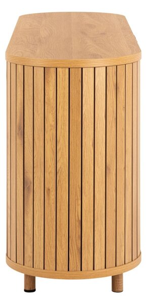 Komoda drewniana do salonu Colima (23411) z lamelami, 160 cm, duża