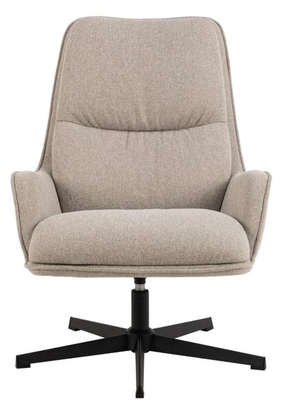 Nowoczesny fotel z funkcją obrotu Bosley (02934), do salonu, beżowy
