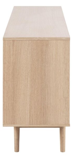 Komoda drewniana do salonu Aston (60578), jasny dąb