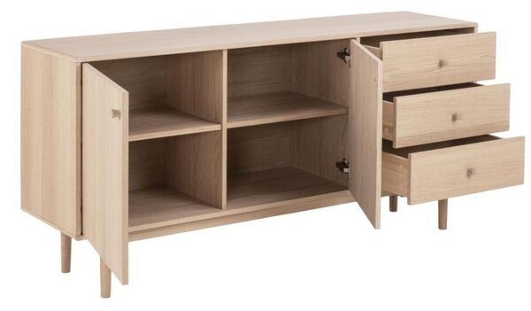 Komoda drewniana do salonu Aston (60578), jasny dąb