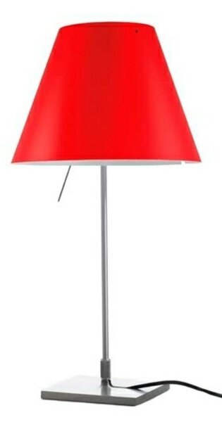 Lampa Stołowa Luceplan, czerwony, salon, aluminium