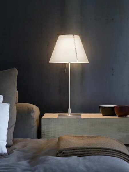 Lampa Stołowa Luceplan, biały, salon, aluminium