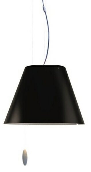 Lampa Wisząca Luceplan, czarny, salon, tworzywo sztuczne