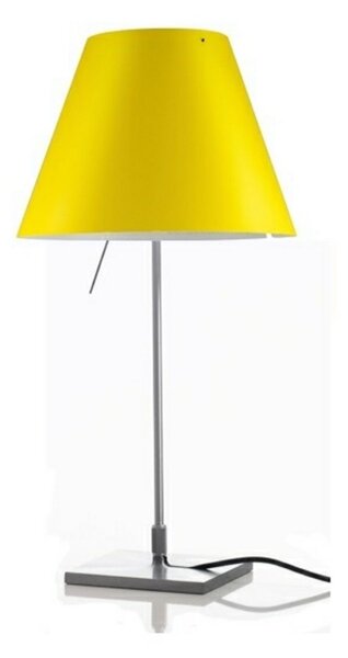 Lampa Stołowa Luceplan, żółty, salon, aluminium