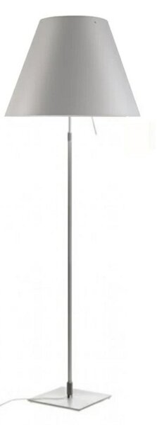 Lampa Podłogowa Luceplan, ściemnialny, biały, salon, aluminium