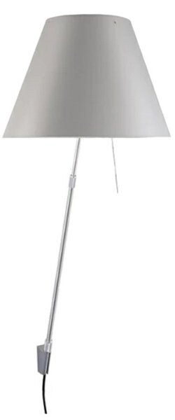 Lampa Ścienna Luceplan, ściemnialny, biały, salon, aluminium