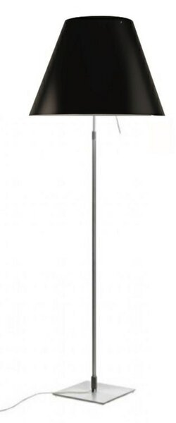 Costanza Lampa Podłogowa Alu/Liquorice Black - Luceplan