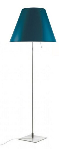 Lampa Podłogowa Luceplan, niebieski, salon, aluminium