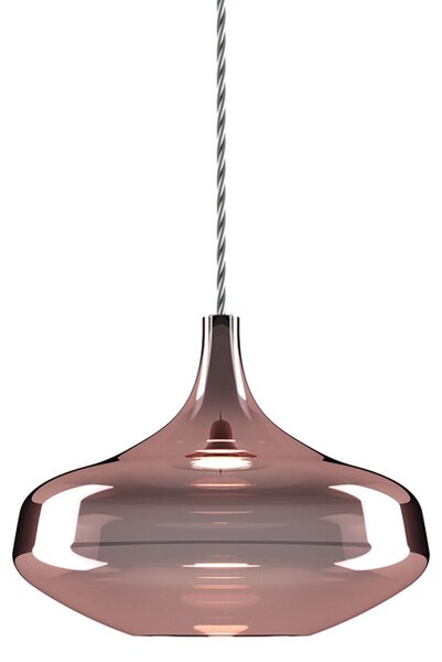 Lampa Wisząca Lodes, ściemnialny, złoty | mosiężny, salon, szkło