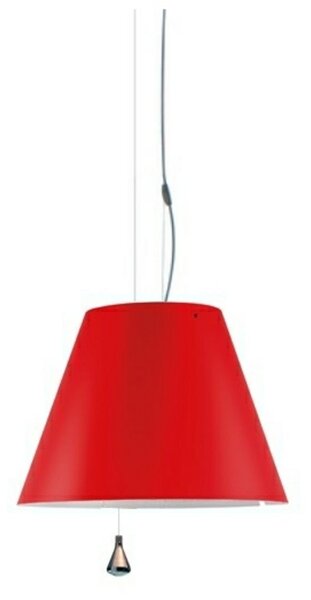 Lampa Wisząca Luceplan, czerwony, jadalnia, aluminium
