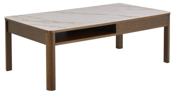 Stolik kawowy Southampton 130 cm, dąb dymiony i blat ceramiczny