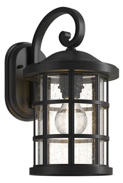 Zewnętrzna Lampa Lindby, Ankea, ściemnialny, czarny, balkon, tworzywo sztuczne, antyczny