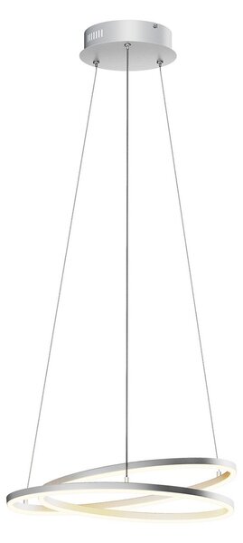 Lampa Wisząca Lindby, Davian, ściemnialny, metaliczny, salon, aluminium, nowoczesny