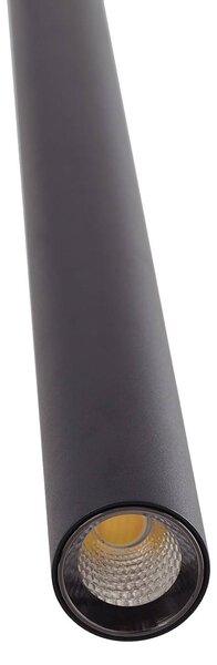 System szynowy 48 V Lumaro, wahadłowy, 5-punktowa, czarny, ściemniany Lumaro 48V Lindby, możliwość ściemniania, czarny, salon / jadalnia, aluminium, nowoczesny