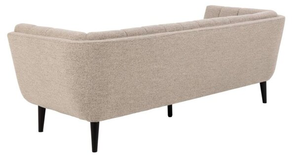 Sofa Tampa 3-osobowa, beżowa bouclé, elegancki design (97784)