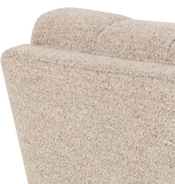 Sofa Tampa 3-osobowa, beżowa bouclé, elegancki design (97784)
