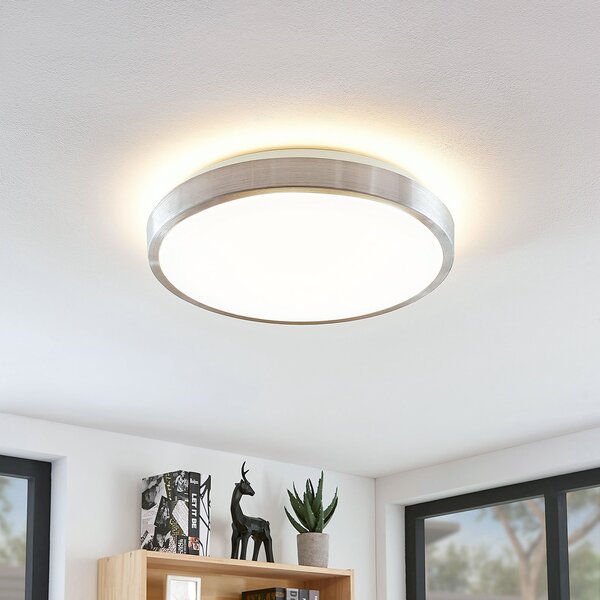 Lampa Sufitowa Lindby, Emelie, metaliczny, salon, metal, nowoczesny