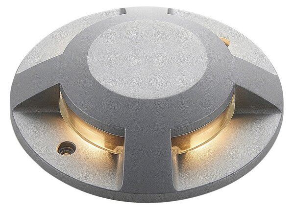 Zewnętrzna Lampa Lucande, Jeffrey, szary, metal, nowoczesny