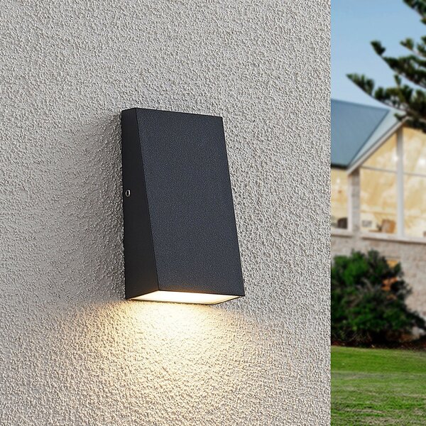 Zewnętrzna Lampa Lucande, Adarey, szary, metal, nowoczesny