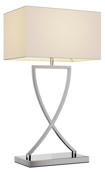 Lampa Stołowa Lucande, Evaine, metaliczny, salon, metal, nowoczesny