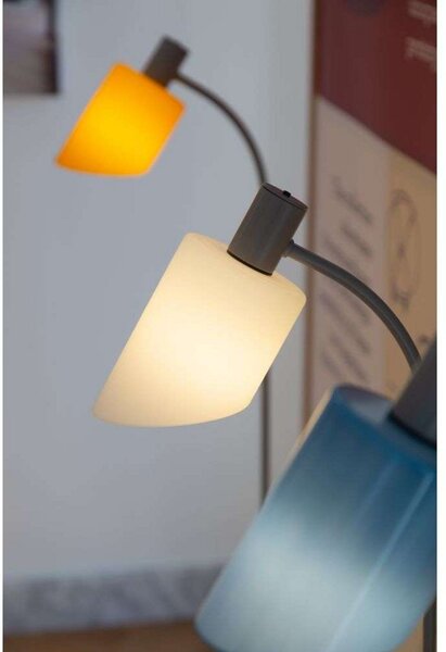 Lampa Podłogowa Nemo Lighting, żółty, salon, metal