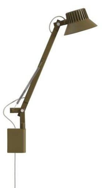Lampa Ścienna Muuto, brąz rdzawy, gabinet | pracownia, aluminium