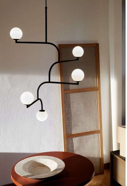 Mobil 100 lampa wisząca Czarny/Opalowy - Pholc