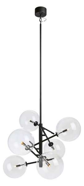 Lampa Wisząca Markslöjd, Andrew, czarny, salon, metal, skandynawski