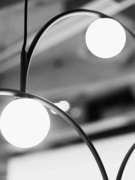 Lampa Wisząca Pholc, czarny, jadalnia, metal