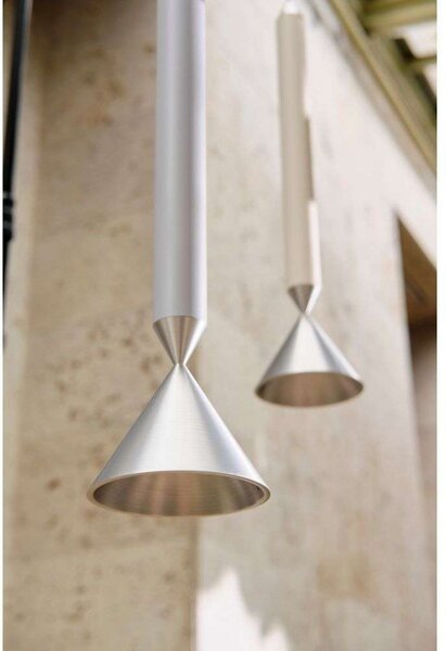 Lampa Wisząca Pholc, szary, salon, aluminium