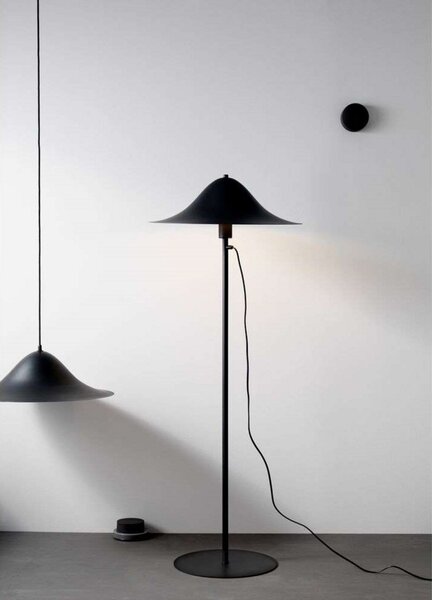 Lampa Podłogowa Pholc, czarny, salon, aluminium