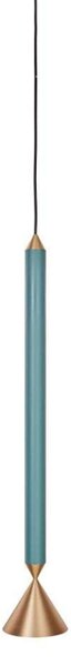 Apollo 59 Lampa Wisząca Deep Sea/Polished Brass - Pholc
