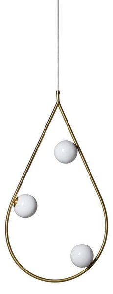 Lampa Wisząca Pholc, złoty | mosiężny, salon, metal