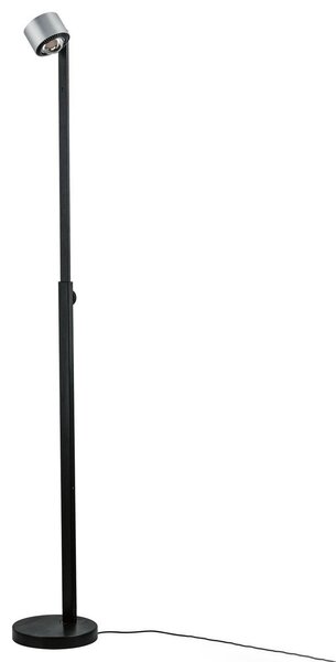 Lampa Podłogowa Paulmann, Aldan, ściemnialny, czarny, salon, metal, nowoczesny