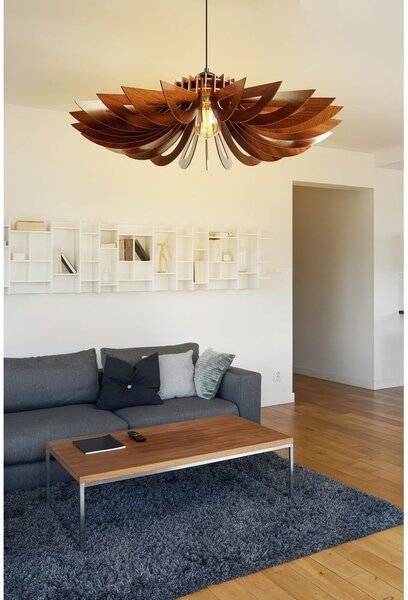 Lampa wisząca w naturalnym kolorze ø 52 cm – Opviq lights