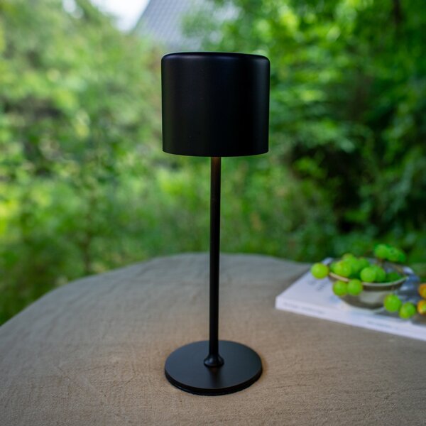 Zewnętrzna Lampa Markslöjd, Filo, ściemnialny, czarny, balkon, metal, nowoczesny