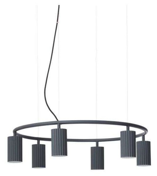 Lampa Wisząca Pholc, czarny, jadalnia, aluminium