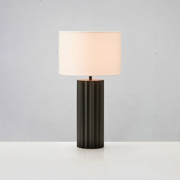Lampa Stołowa Markslöjd, Hashira, czarny, salon, tkanina | tekstylia