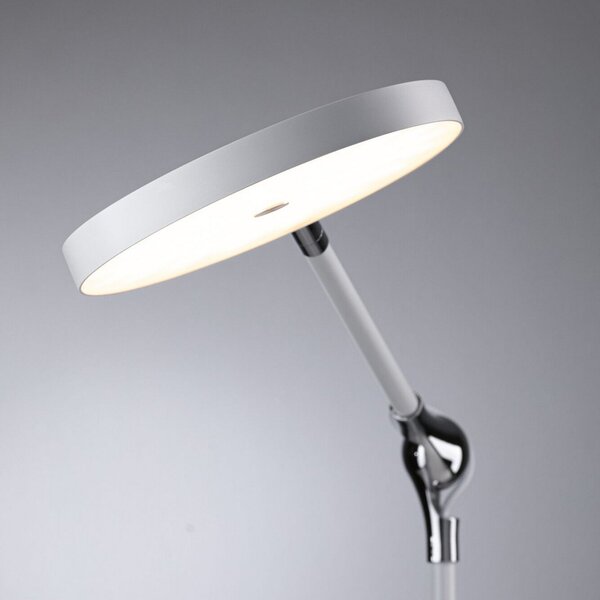 Lampa Stołowa Paulmann, Numis, ściemnialny, biały, gabinet | pracownia, metal, nowoczesny