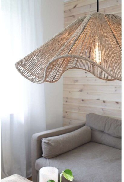 Lampa Wisząca Markslöjd, beżowy, salon, tkanina | tekstylia