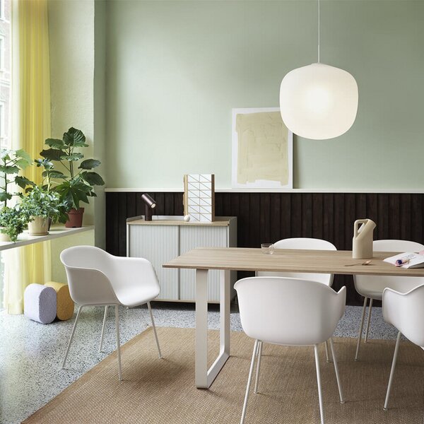 Lampa Wisząca Muuto, biały, jadalnia, szkło