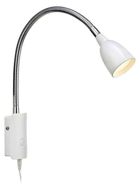 Lampa Ścienna Markslöjd, Tulip, biały, salon, metal, nowoczesny