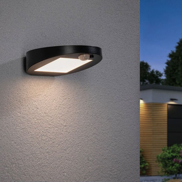 Zewnętrzna Lampa Paulmann, Ryse, czarny, tworzywo sztuczne, nowoczesny