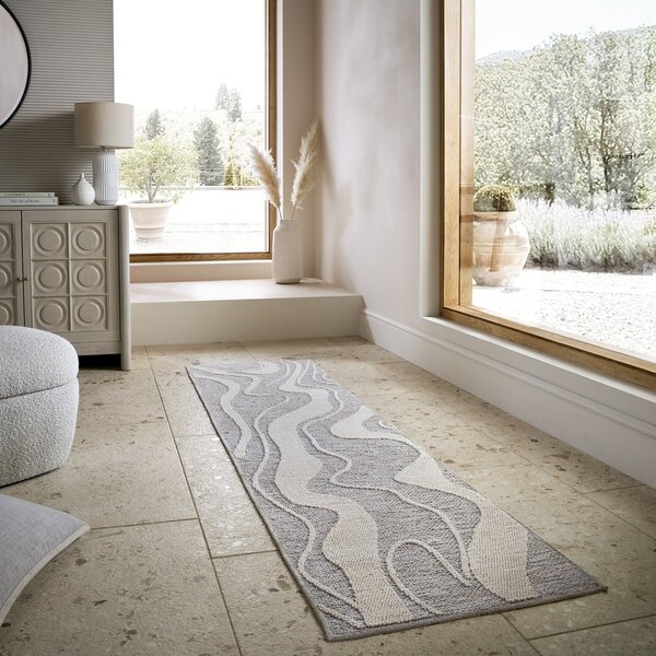 Szary chodnik odpowiedni do prania 60x223 cm Calder – Flair Rugs
