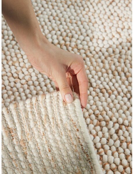 Beżowy dywan z mieszanki wełny tkany ręcznie 160x230 cm Peas – Villeroy&Boch