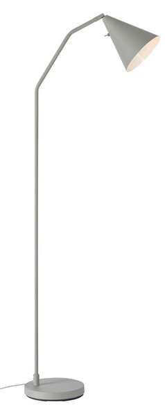 Szara lampa stojąca LED ze ściemniaczem i metalowym kloszem (wysokość 144 cm) Funil – Markslöjd