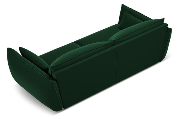 Ciemnozielona aksamitna sofa 208 cm Vanda – Mazzini Sofas