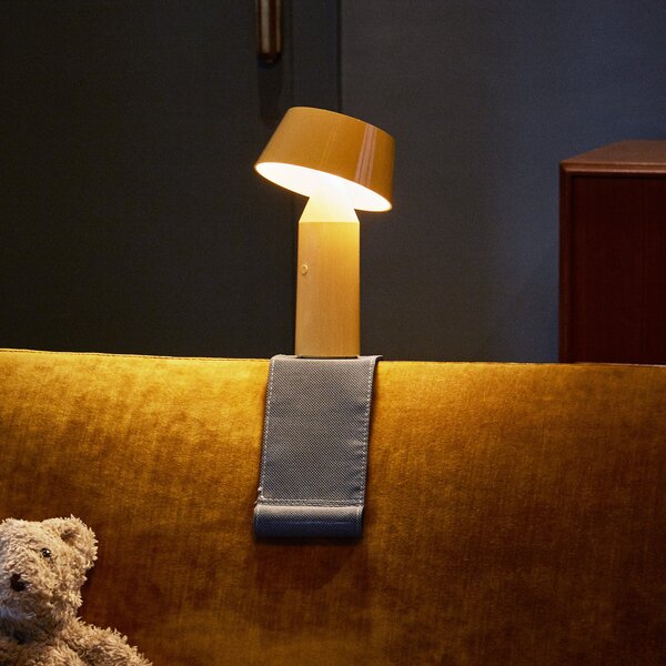 Lampa Stołowa MARSET, Bicoca, ściemnialny, żółty, salon, tworzywo sztuczne, design